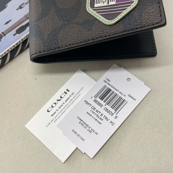 (New+Tag) Coach passport wallet case ‘rare’ limited edition (unisex) - Picture 5 of 12